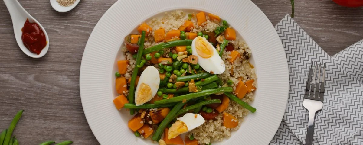 Recipe kit Quinoa salad with green beans and sweet potato